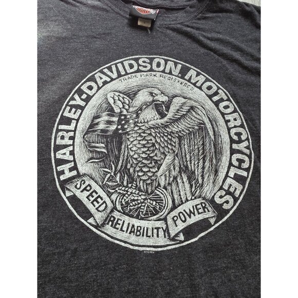 Harley Davidson Graphic Tee Green Mountain Essex Junction Vt - Picture 2 of 7